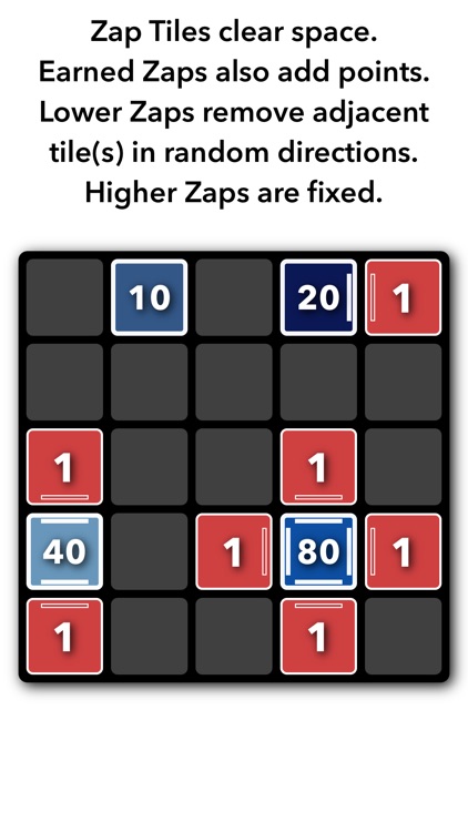 Zap Tiles - Inspired by 2048 & Threes screenshot-3