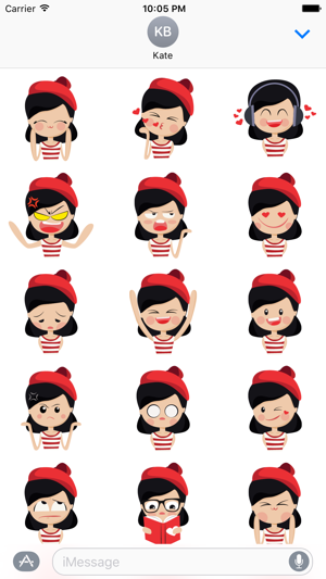 Girlmoji: Gril Emoji Stickers(圖2)-速報App