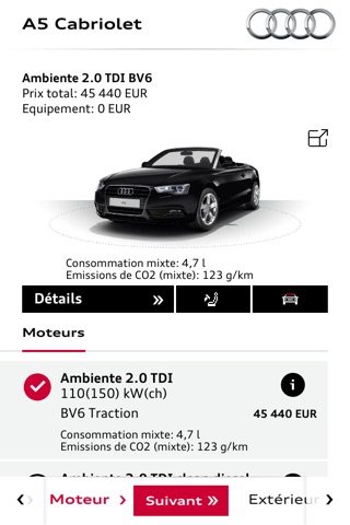 Audi Configurateur screenshot 3