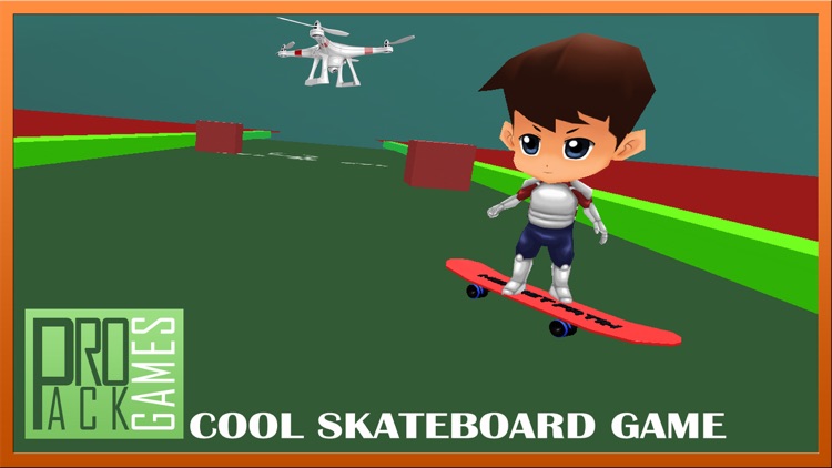 Cool skateboard game for kids: Drone Skateboarding