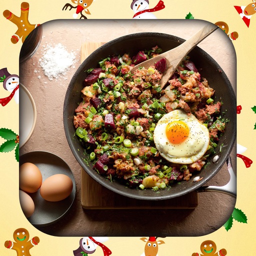 Christmas amazing food recipes icon