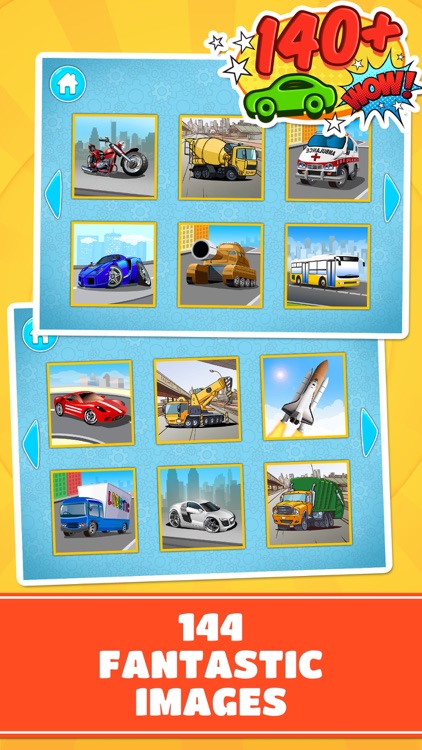 Cars and Vehicles Puzzle : Logic Game for Kids