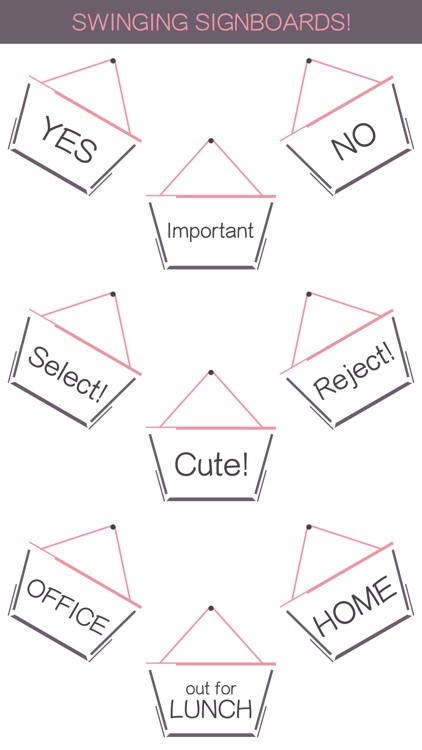Hang a Sign! II (Pink/Dark Violet) screenshot-0