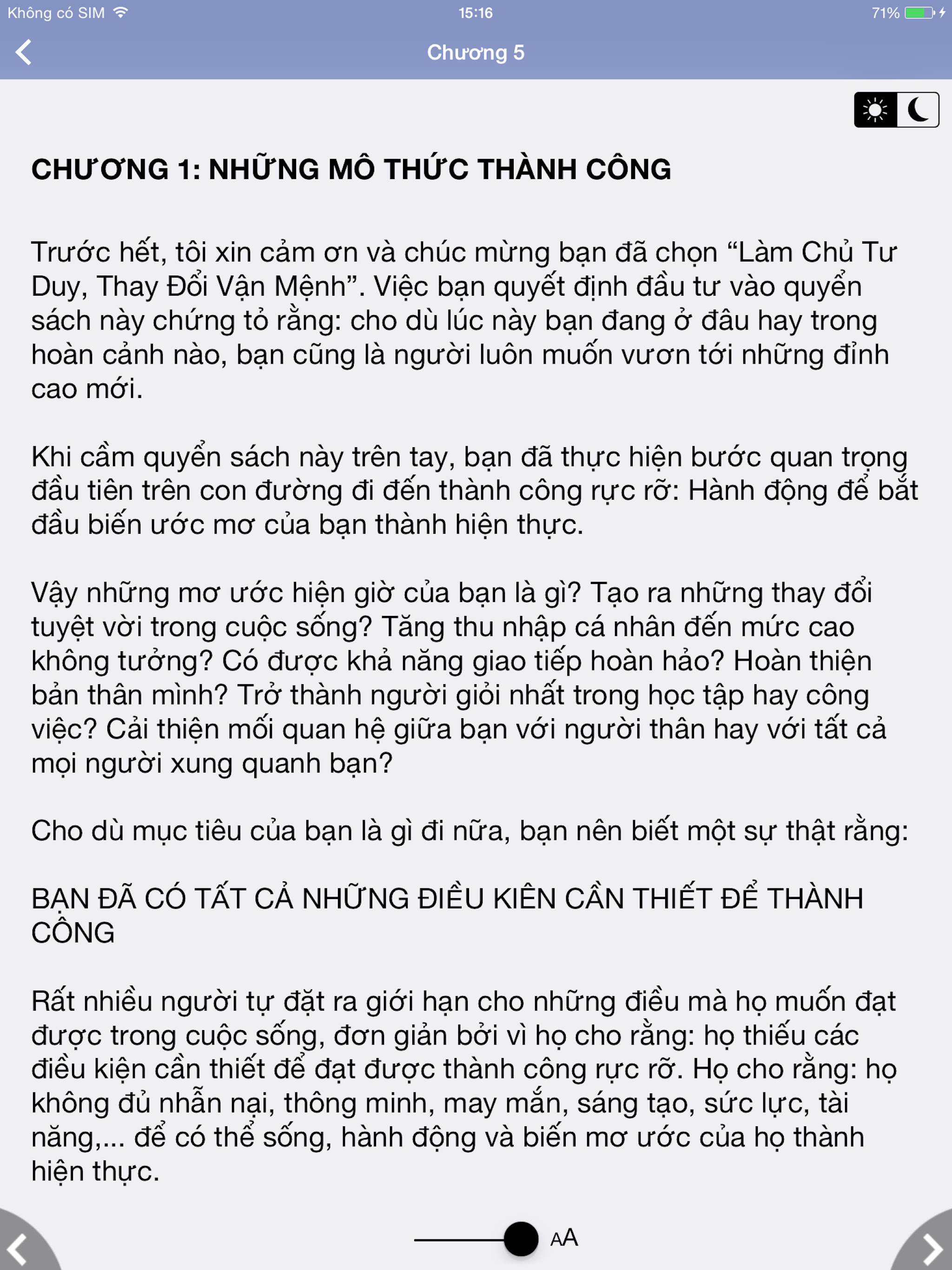 Làm chủ tư duy, thay đổi vận mệnh