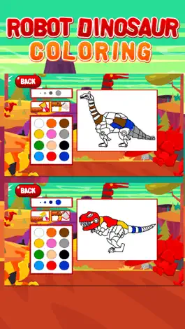Game screenshot Robot Dinosaur Coloring hack