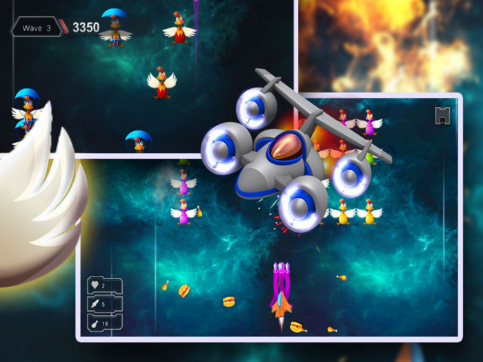 Space Shooter VR Chicken Target