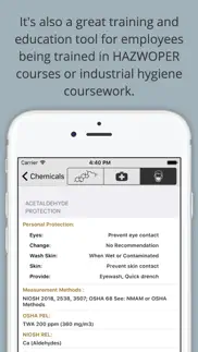 chemical hazards pocket guide iphone screenshot 4