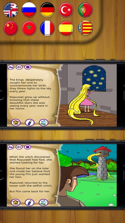 Rapunzel Classic tales - interactive book for kids