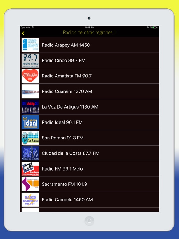 Screenshot #6 pour Radios de Uruguay Online FM - Emisoras del Uruguay