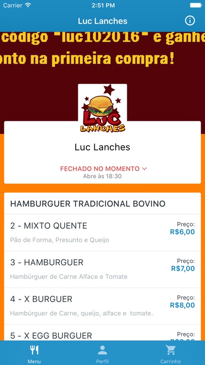 Luc Lanches Delivery