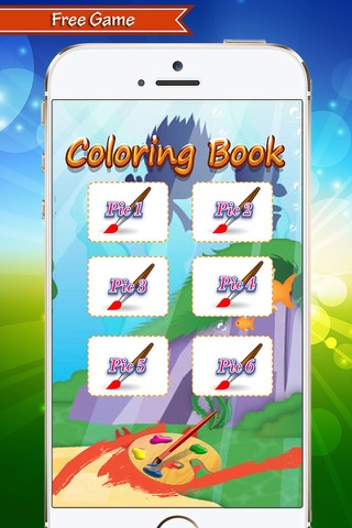 Coloring Book Education Game For Kids - Bubble Guppies Version screenshot 2