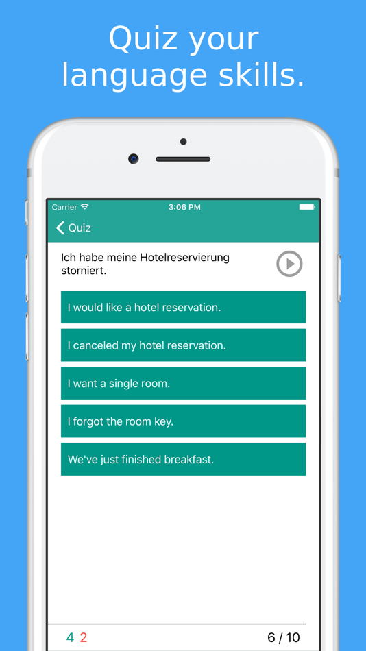 #4. Simply Learn German -Travel Phrasebook For Germany (iOS) Podle: Syla Technologies LLC