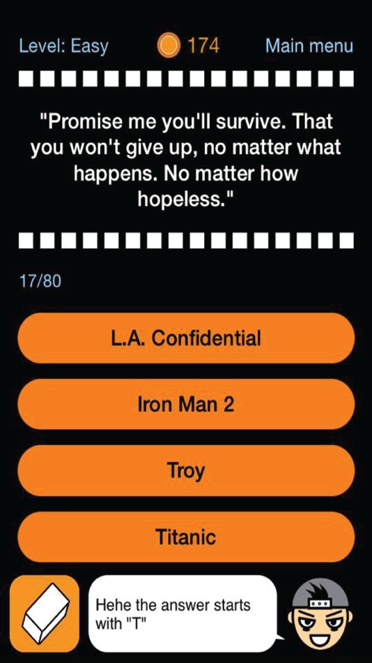 #3. Quote Quiz - Where are these lines from? (iOS) 由: Komol Panyasophonlert