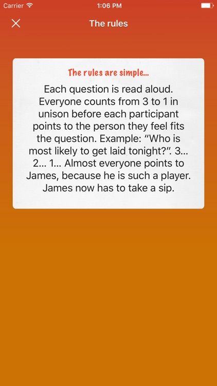 Drinking Game (“Most likely to…”)