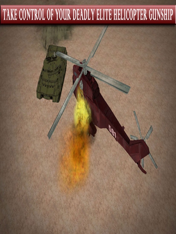 Screenshot #6 pour Hélicoptère VS Tank - Première ligne Cobra Apache cuirassé jeu de guerre Simulator