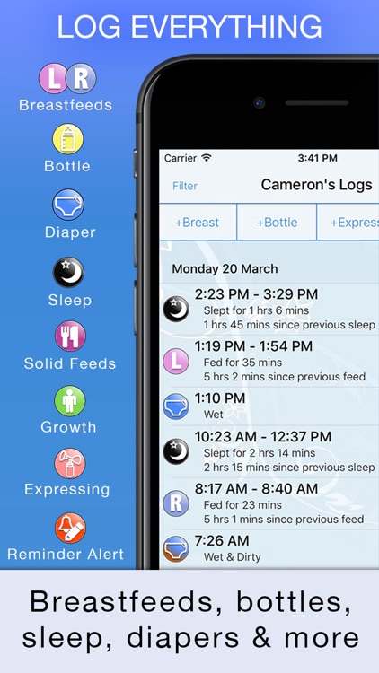 Baby Feed Timer, breastfeeding