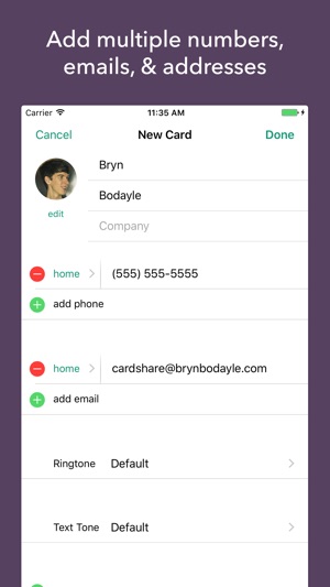 Share Contacts: Card Share(圖2)-速報App