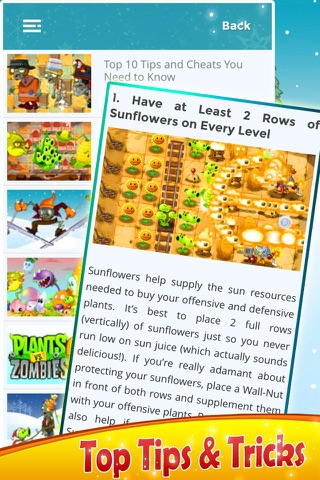 Guide for Plants Vs  Zombies 2 - Cheats and Video All Level screenshot 3