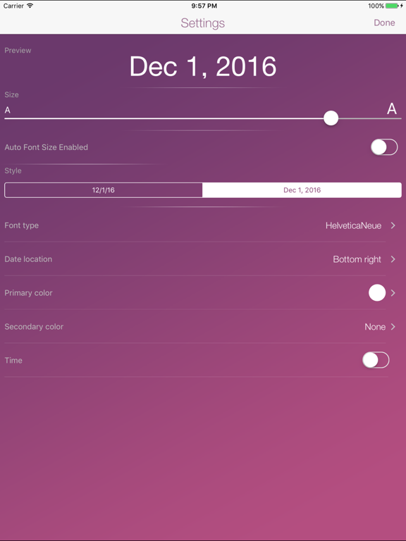 App screenshot