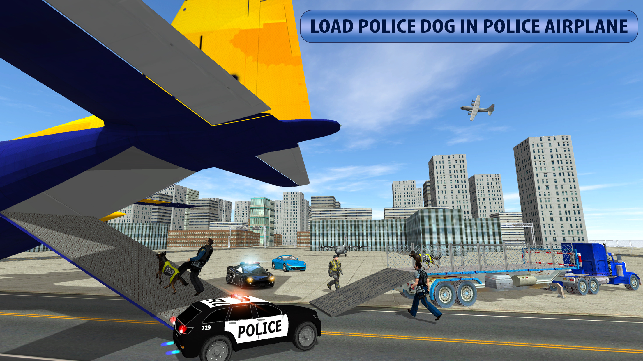 Police Airplane Dog Transport