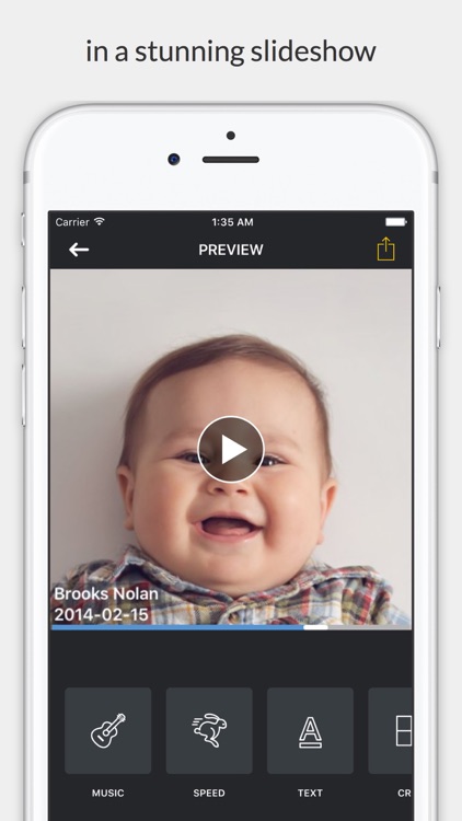 Facelapse - face changes over time in slideshow