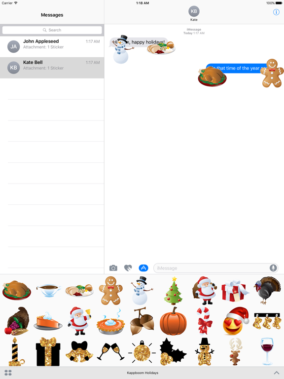 Screenshot #5 pour Kappboom™ Animated Holiday Stickers