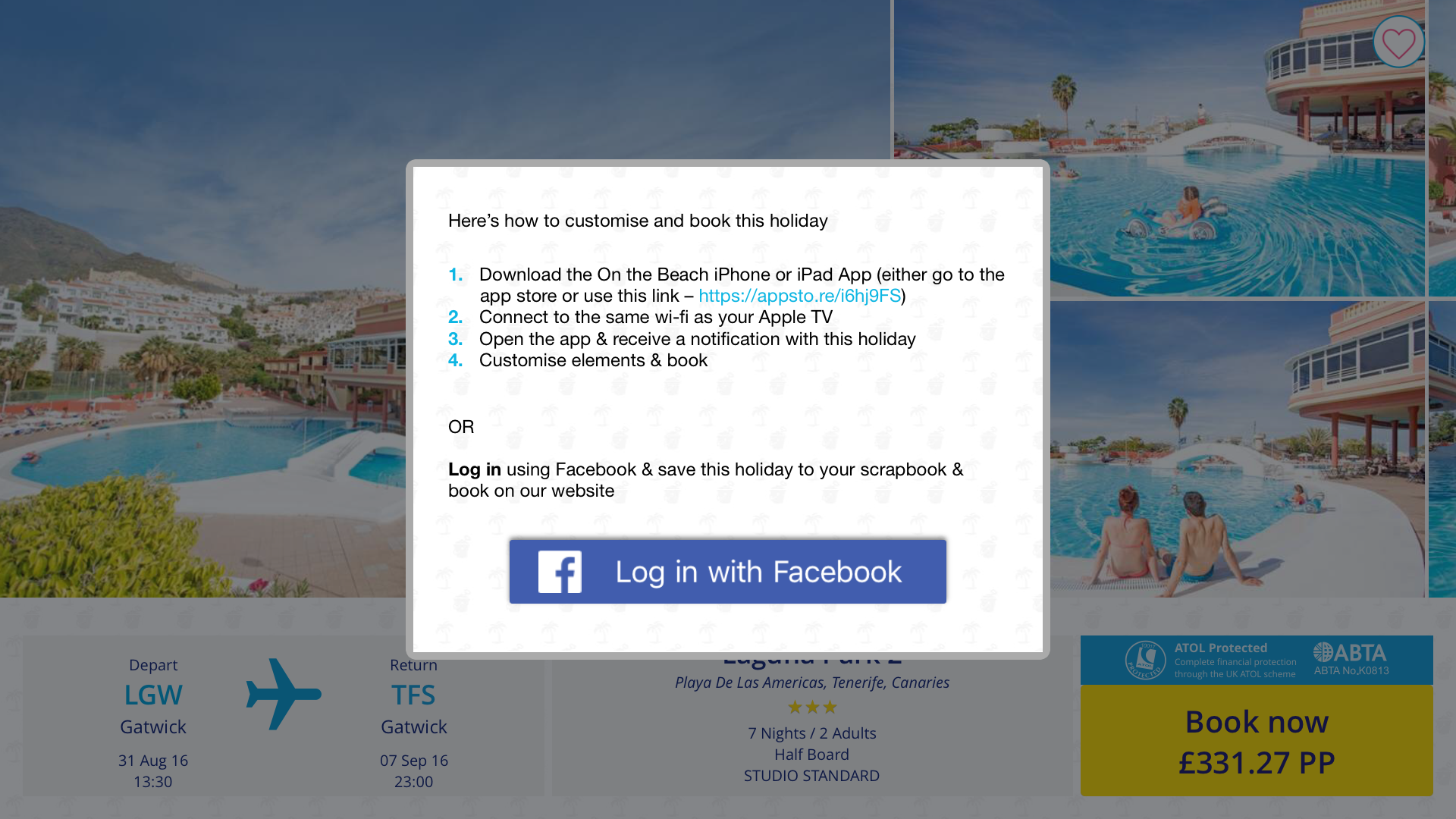On the Beach Holiday App
