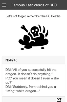 Game screenshot Famous Last Words of RPG Lite hack
