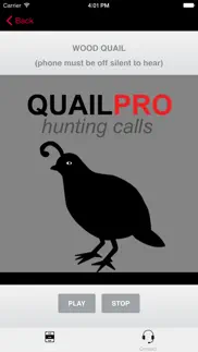 real quail sounds and quail hunting calls iphone screenshot 1
