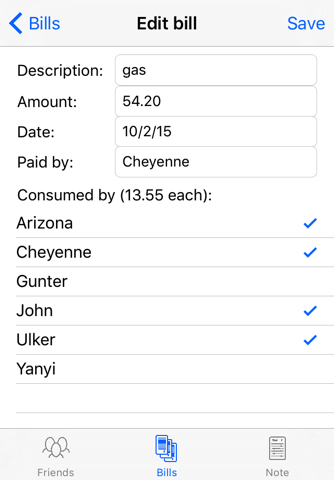 Split the Bills - Group Expense Divider screenshot 3