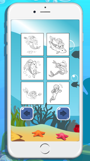 Mermaid Coloring Book for kids(圖4)-速報App