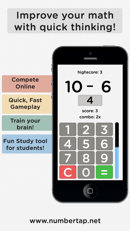 Number Tap 2 - Brain Trainer & Student School Study Tool