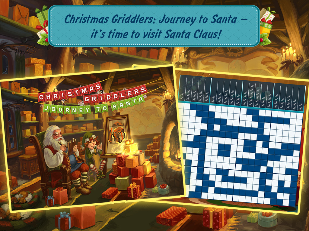 Christmas Griddlers: Journey to Santa Free — Logimage math pixel logic game