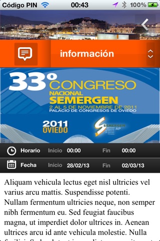 Oficina de Congresos de Cartagena screenshot 2
