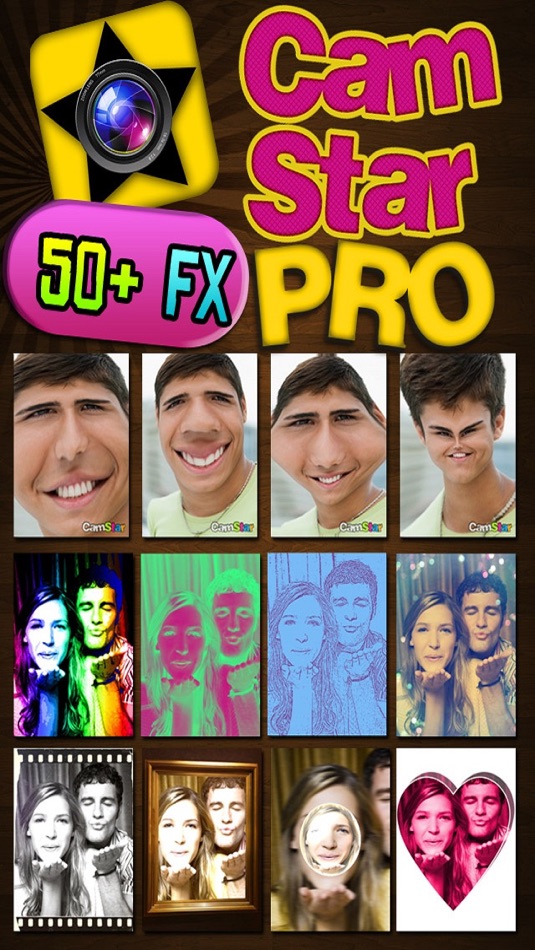 CamStar Pro - Fun Live Photo Booth FX via Camera and Video for IG, FB, PS, Tumblr - 1.4 - (iOS)