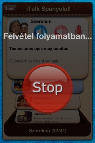 iTalk Spanyolul! társalgási szinten: tanulj meg spanyolul a hétköznapi kifejezések segítségével screenshot 4