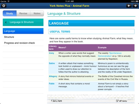 Animal Farm York Notes GCSE for iPad screenshot 2