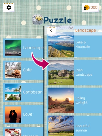 Jigsaw Puzzle Paradise iPad screenshot
