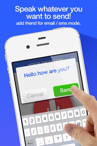 Voice Dictation -  dictate & send your text messages for Facebook and Twitter screenshot 3