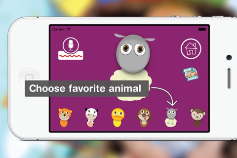 DuckyDo HD - The Animal Impressions Learning App featuring a Cat, Cow, Duck, Dog and a Monkey screenshot 3