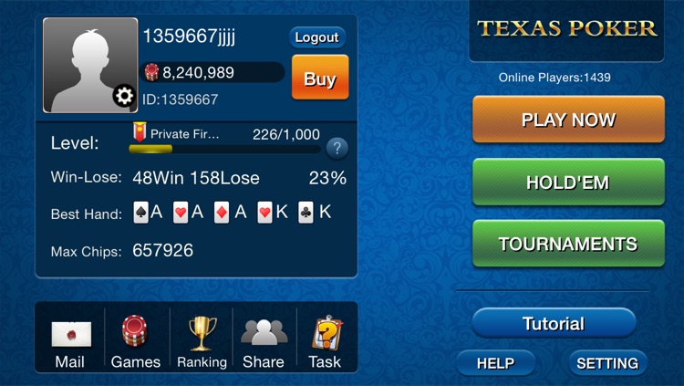 Texas Hold'Em Poker Live