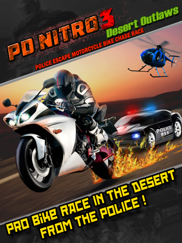 Screenshot #4 pour A Desert Outlaw Bike Race Police Chase : PD Nitro 3 Free HD