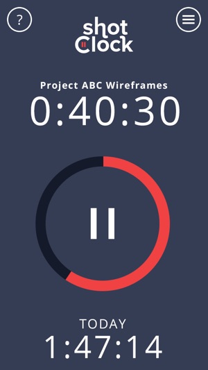 ShotClock Time Manager for iPhone