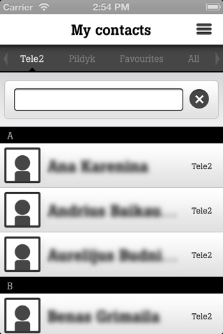 My Tele2 Contacts screenshot 3