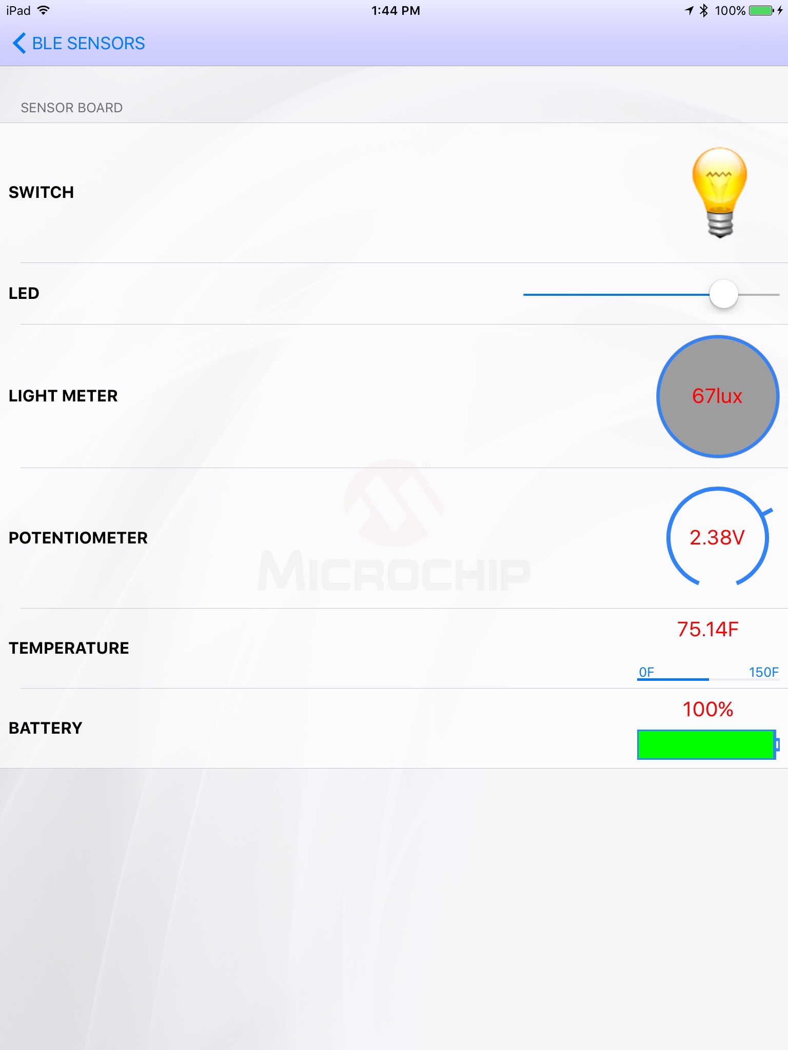 BLE Sensor App screenshot 4
