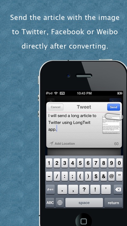 LongTwit - "Convert text to image for Twitter, Facebook & Weibo"