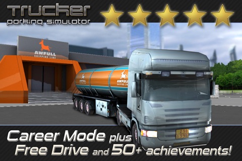 Trucker: Parking Simulator - Realistic 3D Monster Truck and Lorry 'Driving Test' Free Racing Game screenshot 2