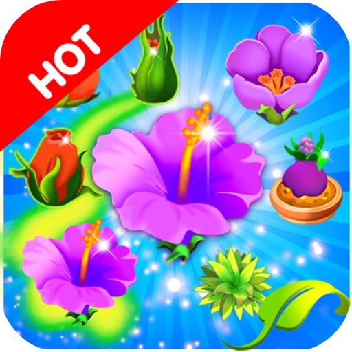 Match 3 Flowers - Amazing Flowers Linking Edition Icon