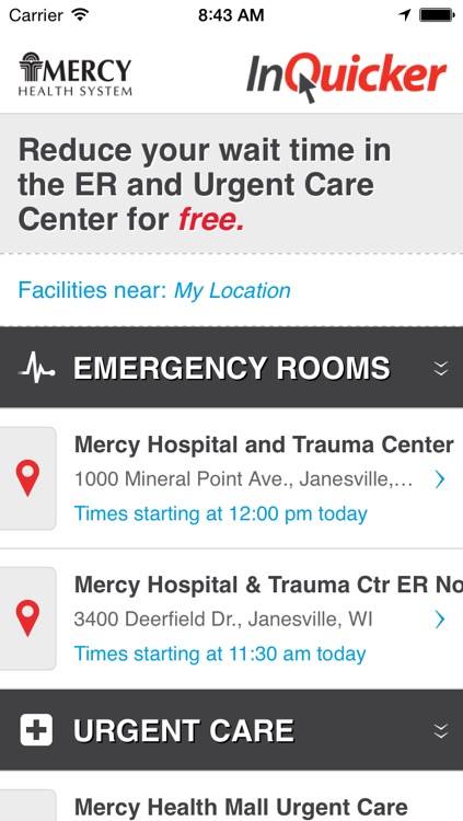 InQuicker: Mercy Health System Wisconsin