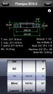 piping database - flanges iphone screenshot 3